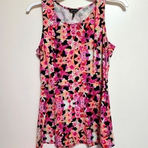 Bright floral summer tank